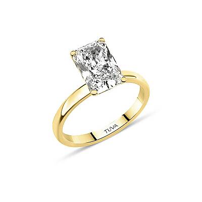 2.50 Karat Radiant Tektaş Pırlanta Yüzük - HRD Sertifikalı (1)