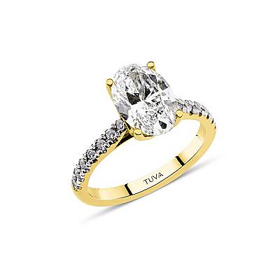 2.70 Karat Oval Tektaş Pırlanta Yüzük - HRD Sertifikalı (1)